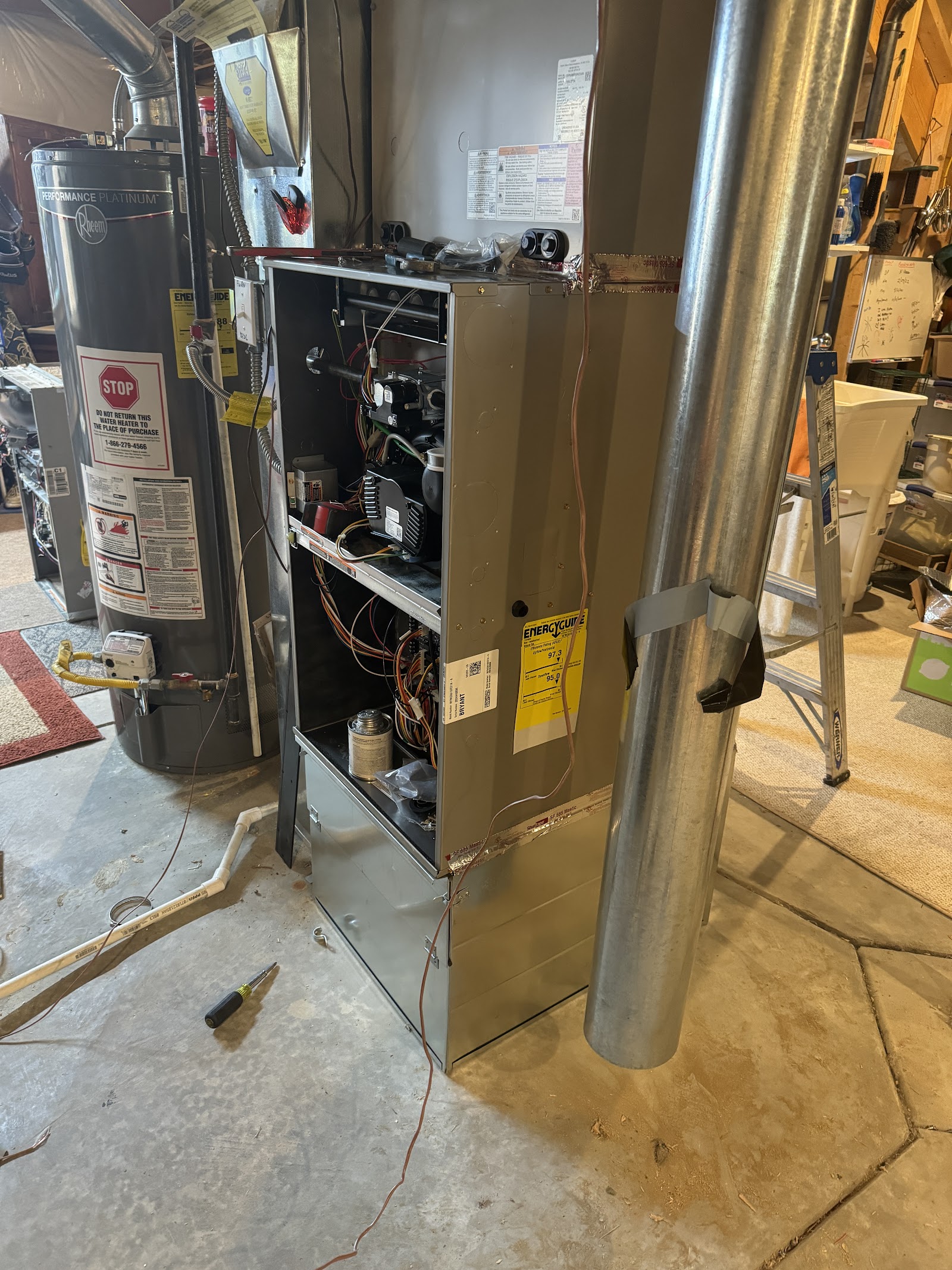 Ductless mini-split installation